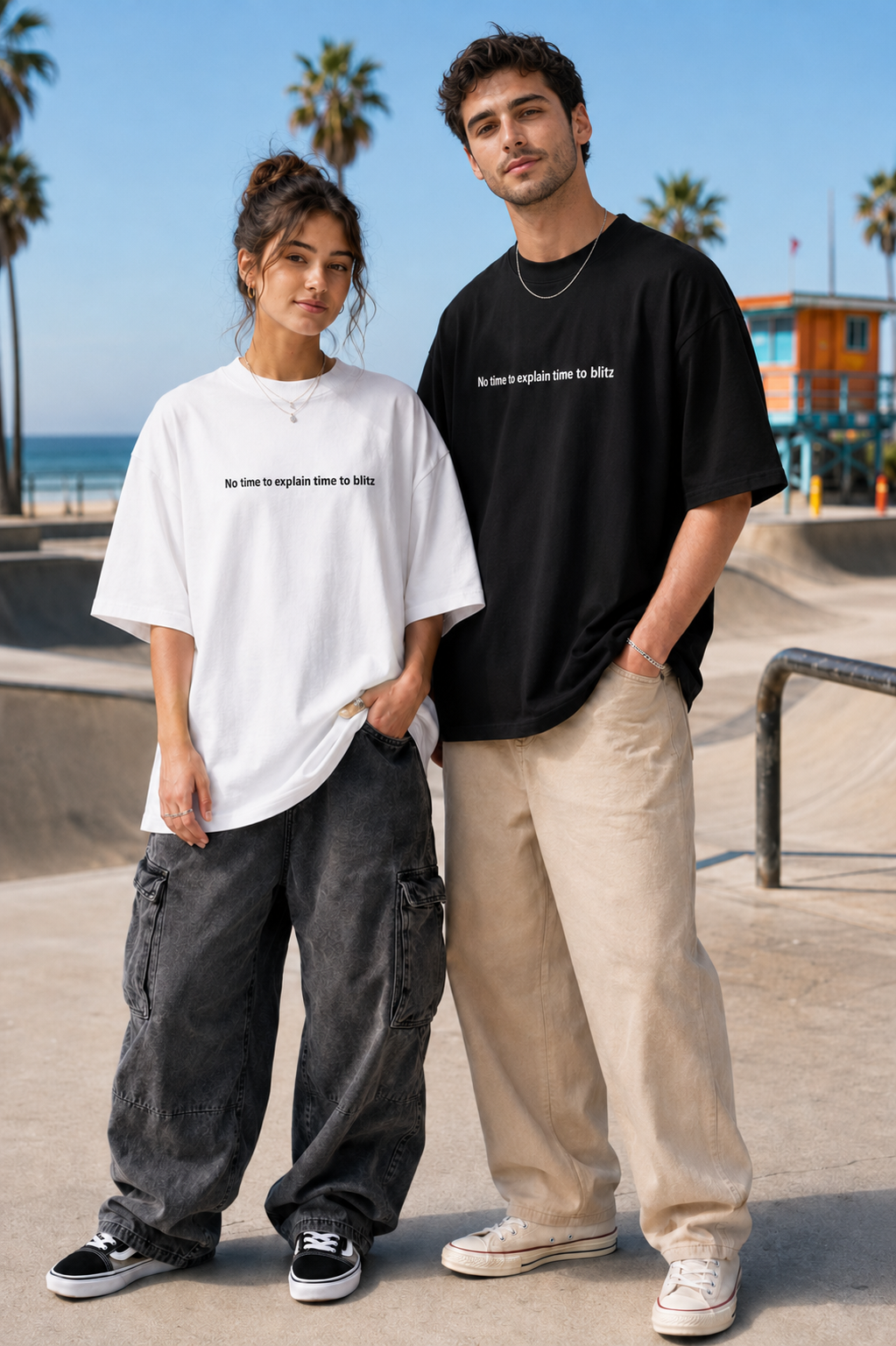 TIME TO BLITZ — Oversized T-Shirt