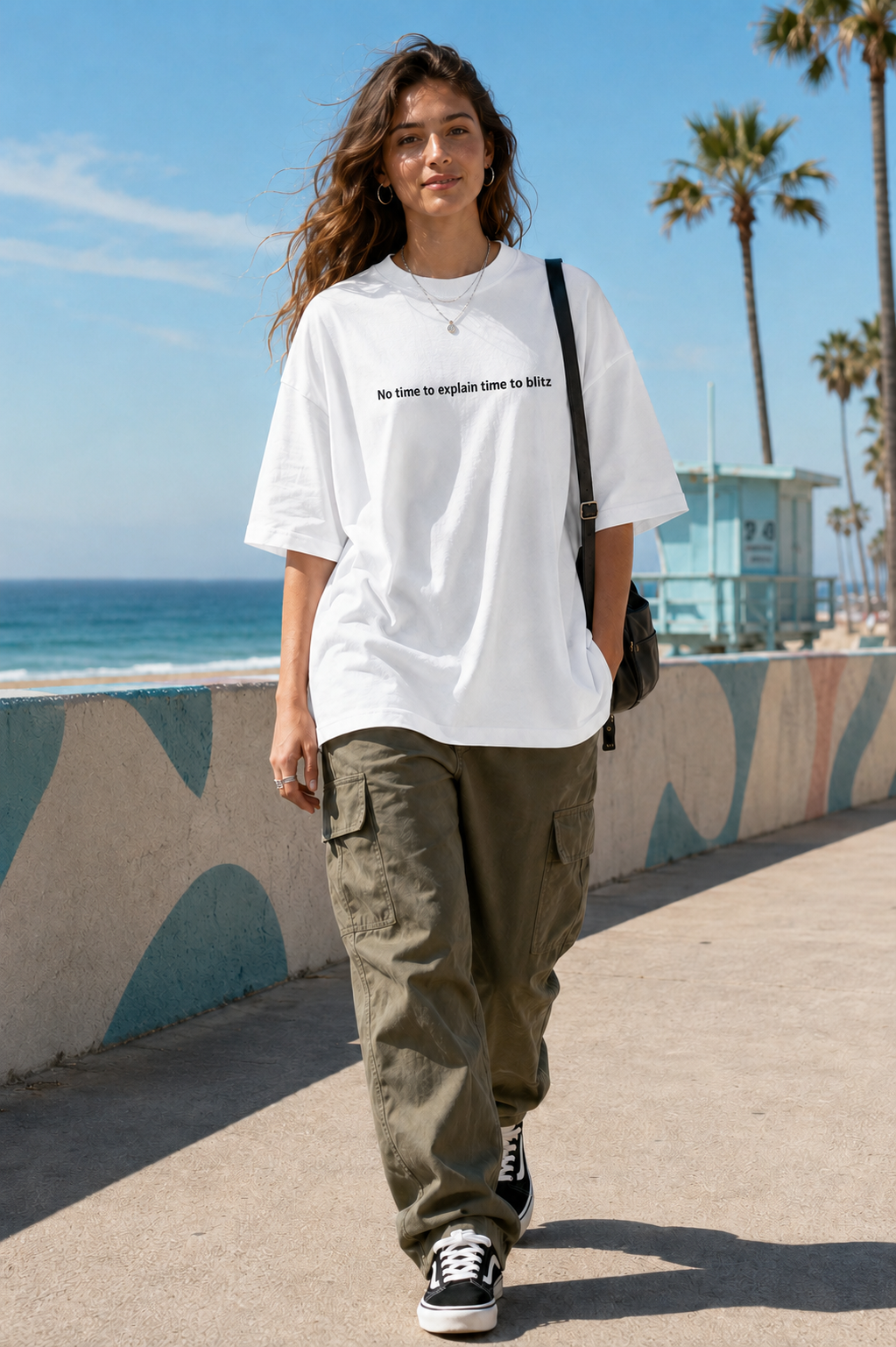 TIME TO BLITZ — Oversized T-Shirt