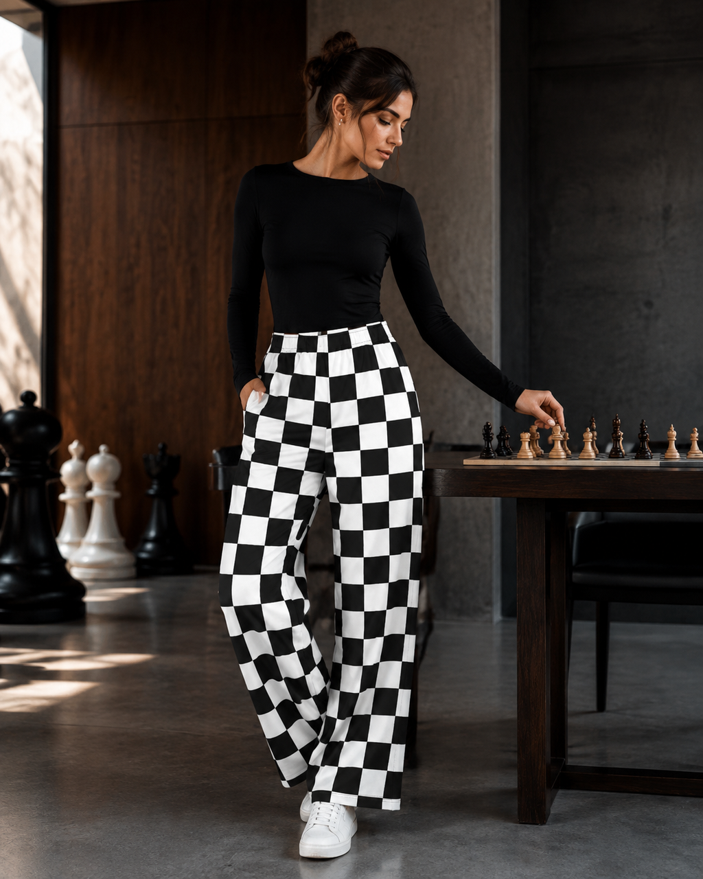 AFFICHE TON STYLE — Pantalon à carreaux